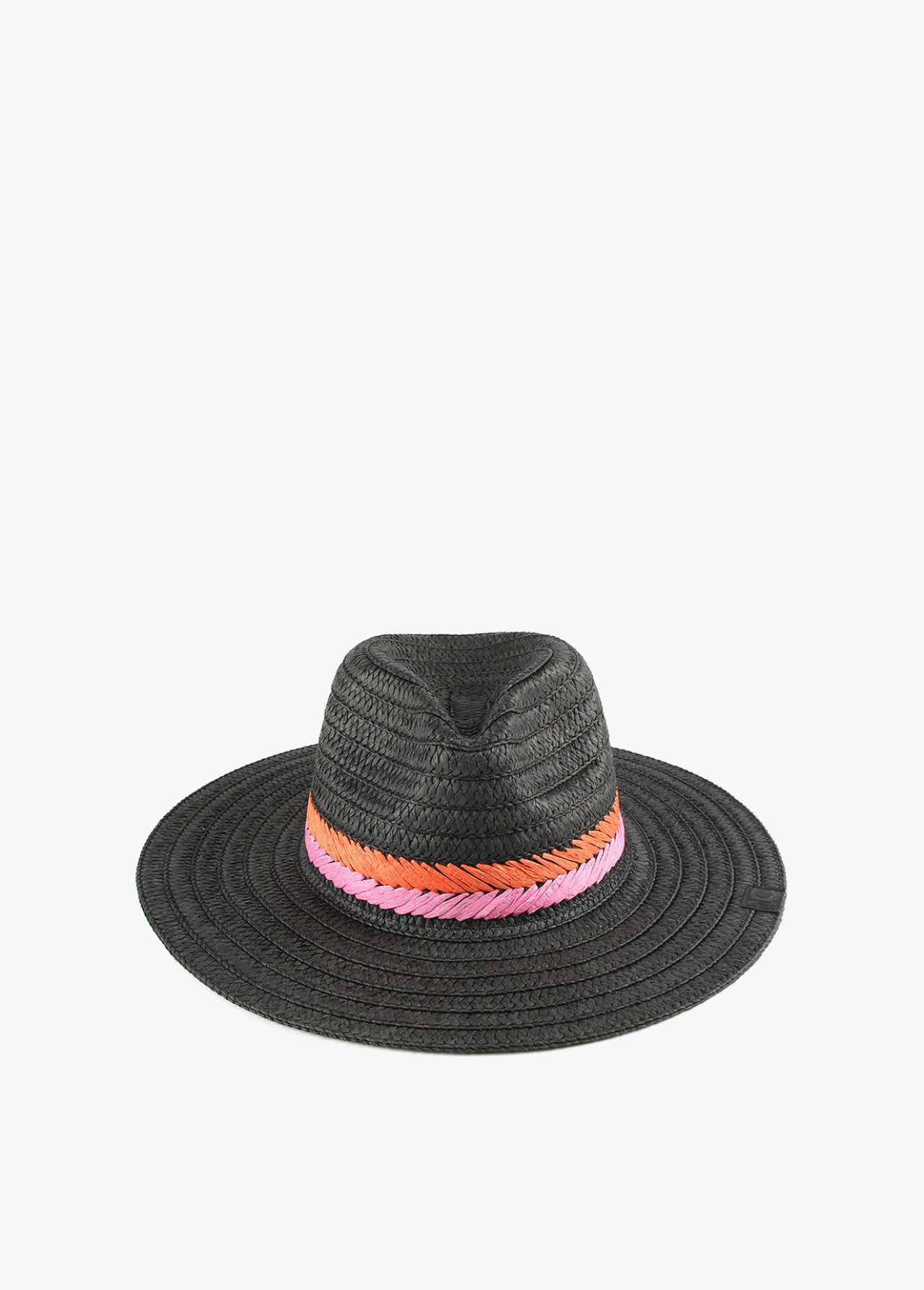 sombrero_efecto_rfia_negro_1.webp Lola Casademunt Accesorios | Baño<Sombrero efecto ráfia NEGRO