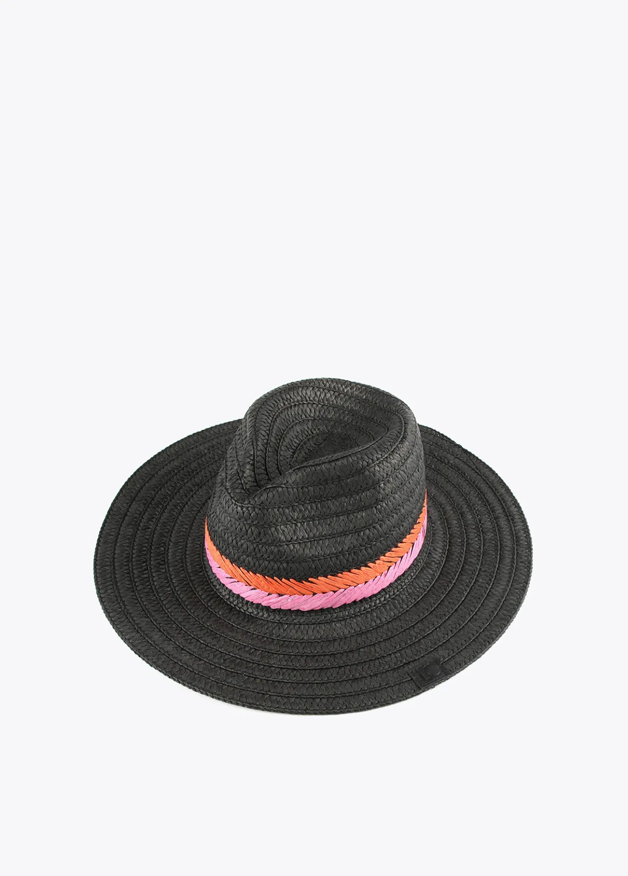 sombrero_efecto_rfia_negro_3.webp Lola Casademunt Accesorios | Baño<Sombrero efecto ráfia NEGRO