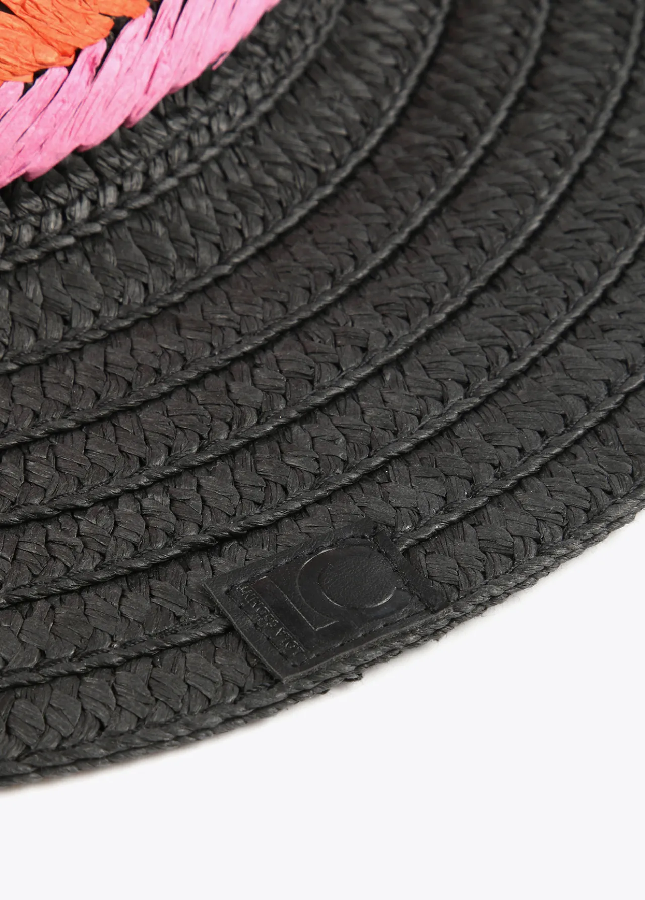 sombrero_efecto_rfia_negro_4.webp Lola Casademunt Accesorios | Baño<Sombrero efecto ráfia NEGRO