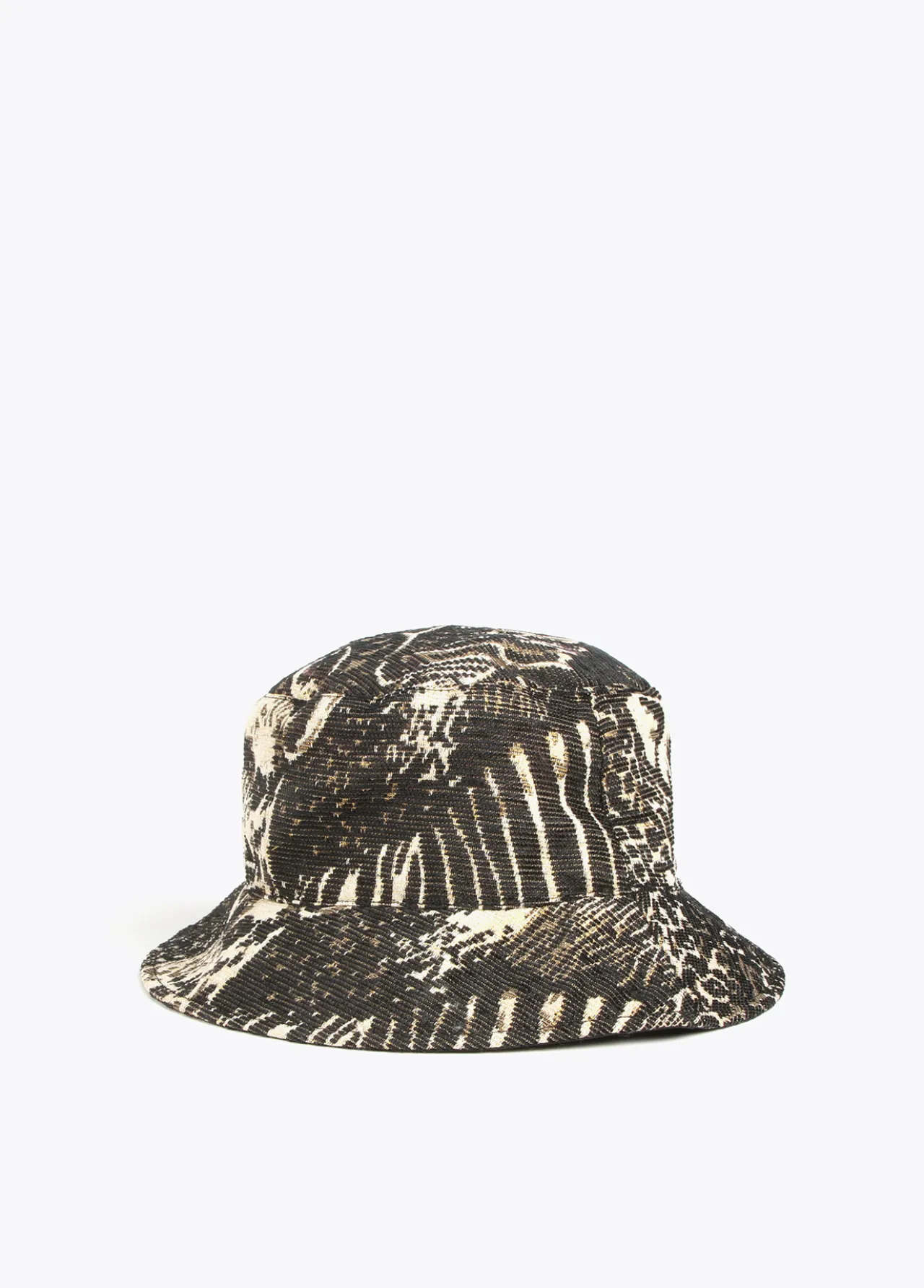 sombrero_jacquard_1.webp Lola Casademunt Animal Print | Gorros Sombreros Y Guantes<Sombrero jacquard NEGRO-METAL