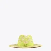 Lola Casademunt Accesorios | Baño<Sombrero trenzado bicolor NEGRO
