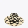 Lola Casademunt Accesorios | Baño<Sombrero trenzado bicolor NEGRO