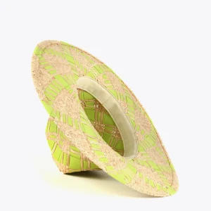 Lola Casademunt Accesorios | Baño<Sombrero trenzado bicolor NEGRO
