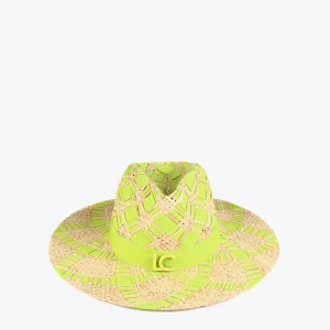 Lola Casademunt Accesorios | Baño<Sombrero trenzado bicolor NEGRO