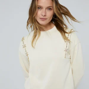 Lola Casademunt Sudaderas<Sudadera con pedrería NEGRO