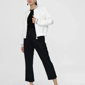 Lola Casademunt Chaquetas Y Gabardinas<Sudadera cremallera con lentejuelas CRUDO