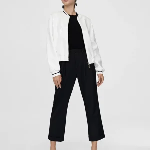 Lola Casademunt Chaquetas Y Gabardinas<Sudadera cremallera con lentejuelas CRUDO