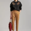 Lola Casademunt Animal Print | Sudaderas<Sudadera detalle tigres NEGRO
