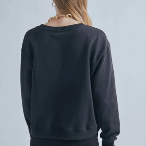 Lola Casademunt Sudaderas<Sudadera M detalle strass | Ropa | Lola Casademunt NEGRO