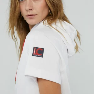 Lola Casademunt Sudaderas<Sudadera manga corta blanca de algodón - Lola Casademunt BLANCO