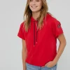 Lola Casademunt Sudaderas<Sudadera manga corta roja de algodón 100%  - Lola Casademunt BLANCO