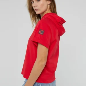 Lola Casademunt Sudaderas<Sudadera manga corta roja de algodón 100% - Lola Casademunt BLANCO