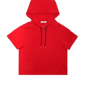 Lola Casademunt Sudaderas<Sudadera manga corta roja de algodón 100% - Lola Casademunt BLANCO