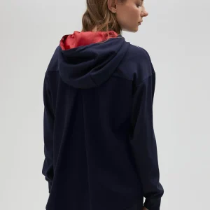 Lola Casademunt Sudaderas<Sudadera rayas bicolor con cierre frontal - Lola Casademunt AZUL-BLANCO