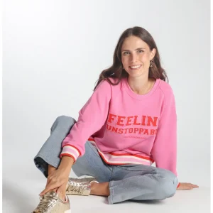 Lola Casademunt Artículos Solidarios | Sudaderas<Sudadera Solidaria Feeling Unstoppable ROSA