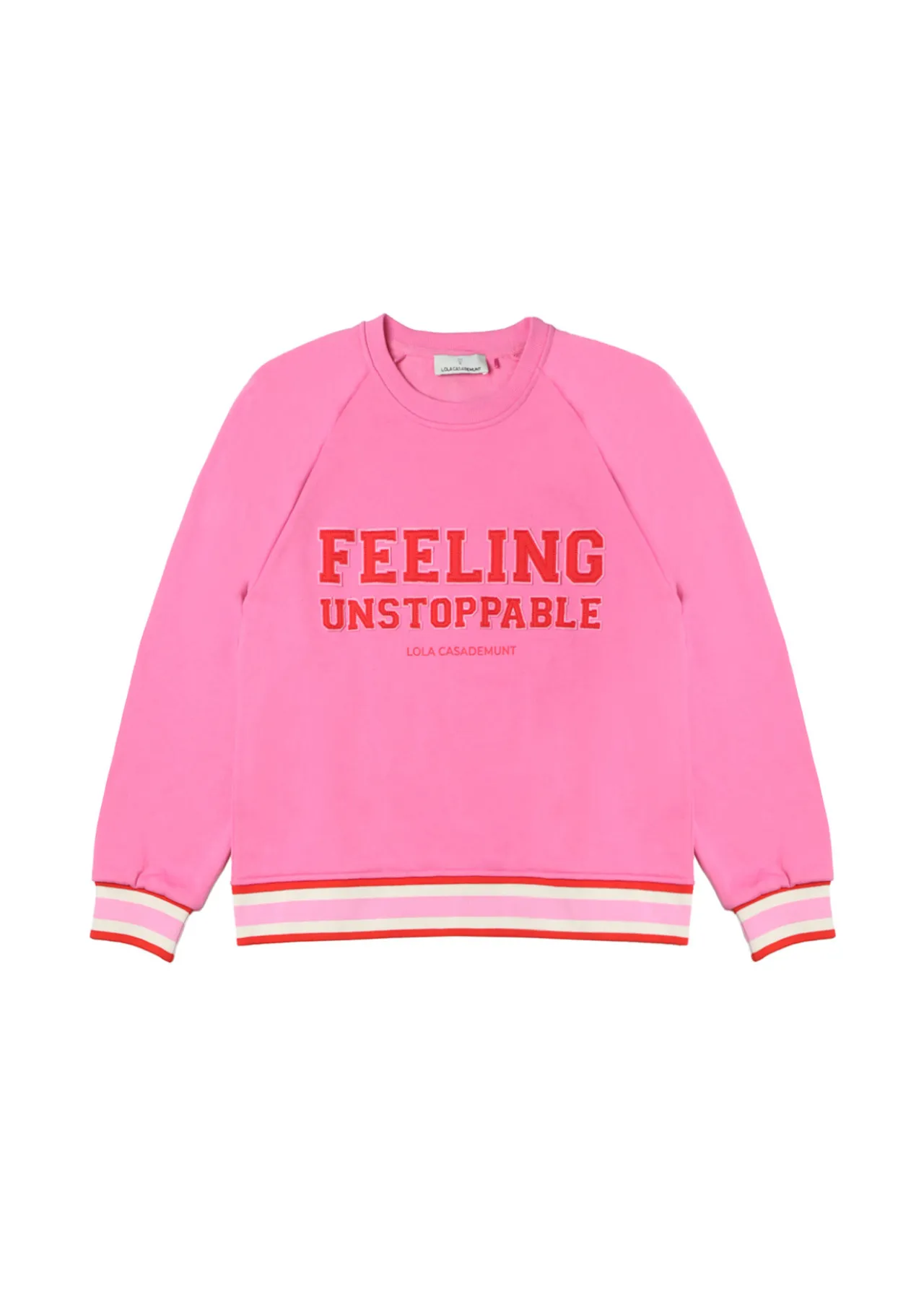 sudadera_solidaria_feeling_unstoppable_5.webp Lola Casademunt Artículos Solidarios | Sudaderas<Sudadera Solidaria Feeling Unstoppable ROSA