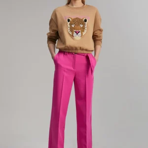 Lola Casademunt Animal Print | Sudaderas<Sudadera tigre CAMEL