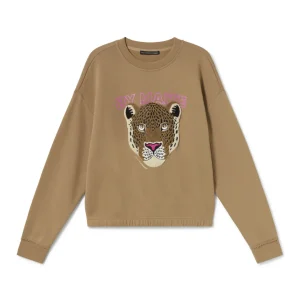 Lola Casademunt Animal Print | Sudaderas<Sudadera tigre CAMEL