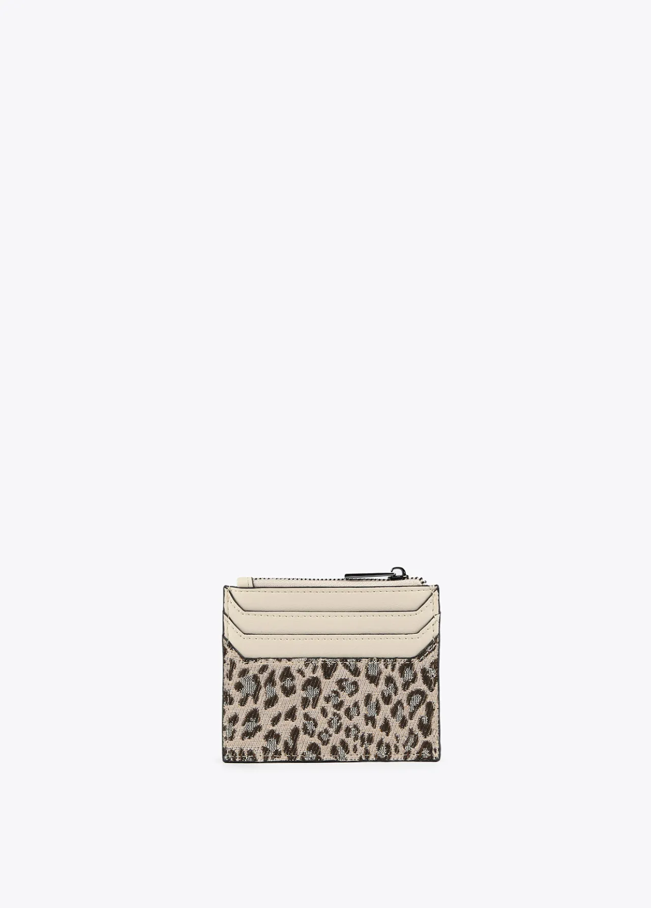 tarjetero_animal_print_zebra_1.webp Lola Casademunt Bolsos | Accesorios<Tarjetero animal print zebra CRUDO-MARRON