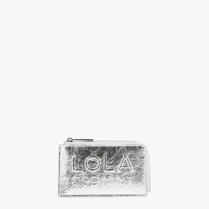 Lola Casademunt Carteras Y Monederos<Tarjetero metalizado FUCSIA
