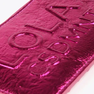 Lola Casademunt Carteras Y Monederos<Tarjetero metalizado FUCSIA