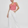 Lola Casademunt Pantalones<Tejano grabado BLANCO