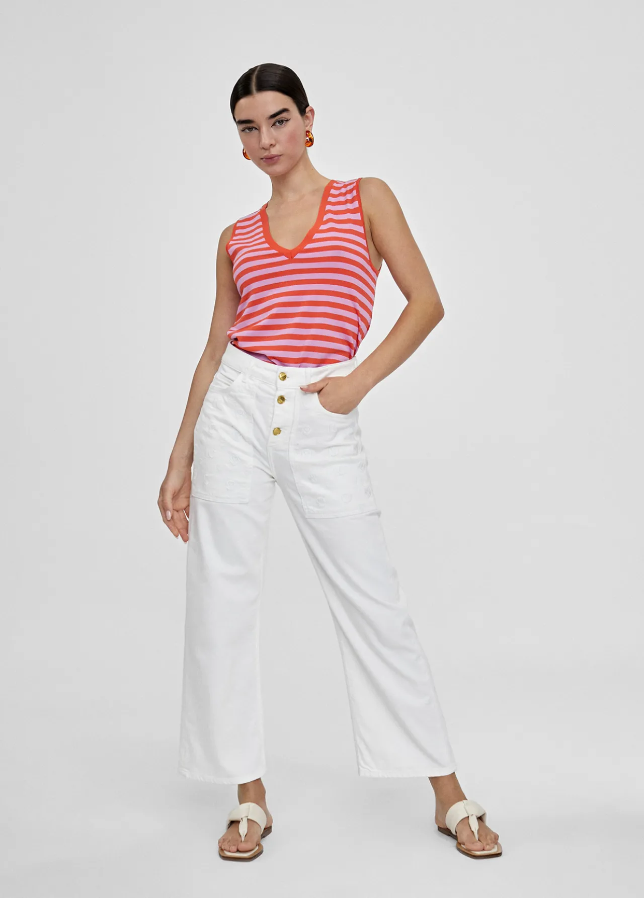 tejano_grabado_0.webp Lola Casademunt Pantalones<Tejano grabado BLANCO