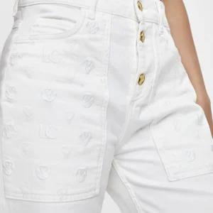 Lola Casademunt Pantalones<Tejano grabado BLANCO