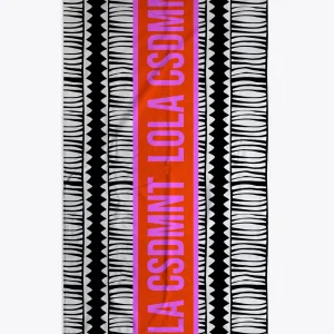 Lola Casademunt Accesorios<Toalla estampado africano NEGRO-BLANCO