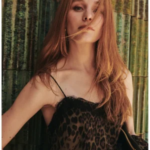 Lola Casademunt Animal Print | Camisetas Y Tops<Top animal print NEGRO-VERDE