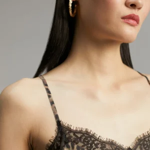 Lola Casademunt Animal Print | Camisetas Y Tops<Top animal print MARRON-NEGRO
