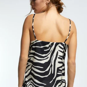 Lola Casademunt Animal Print | Camisetas Y Tops<Top animal print NEGRO-CRUDO