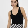 Lola Casademunt Camisetas Y Tops<Top basico de punto NEGRO