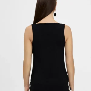 Lola Casademunt Camisetas Y Tops<Top basico de punto NEGRO