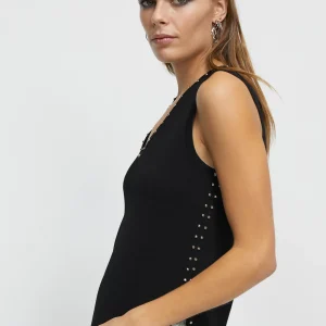 Lola Casademunt Camisetas Y Tops | Punto<Top de punto tachas NEGRO