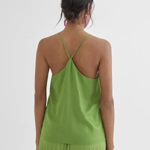 Lola Casademunt Camisetas Y Tops<Top escote pico FUCSIA