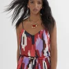 Lola Casademunt Camisetas Y Tops<Top estampado LILA-ROJO