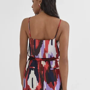Lola Casademunt Camisetas Y Tops<Top estampado LILA-ROJO