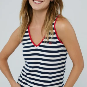 Lola Casademunt Camisetas Y Tops<Top estampado de rayas edición limitada - Lola Casademunt AZUL-BLANCO