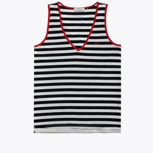 Lola Casademunt Camisetas Y Tops<Top estampado de rayas edición limitada - Lola Casademunt AZUL-BLANCO