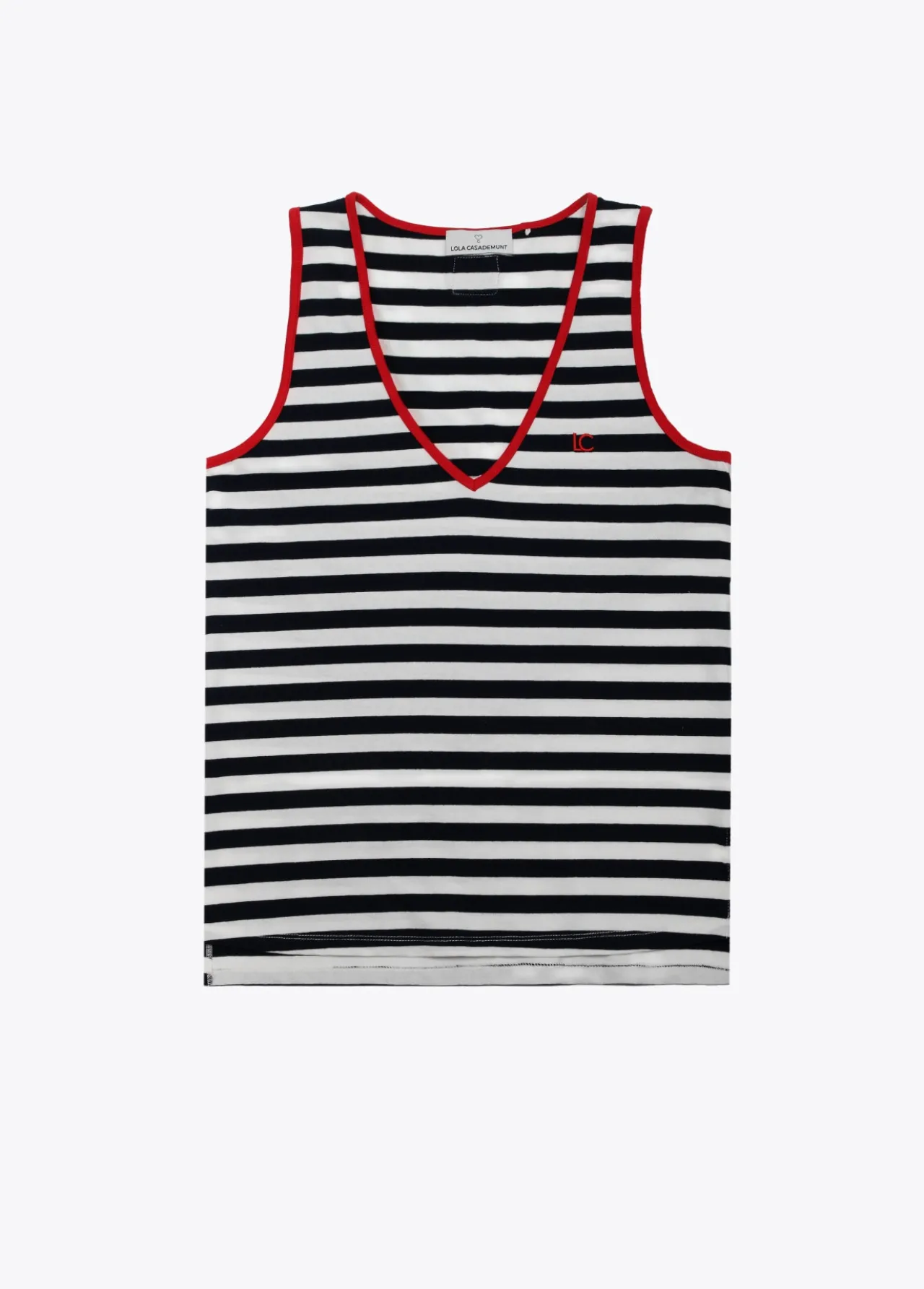 top_estampado_de_rayas_edicin_limitada__lola_casademunt_6.webp Lola Casademunt Camisetas Y Tops<Top estampado de rayas edición limitada - Lola Casademunt AZUL-BLANCO