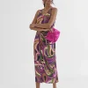 Lola Casademunt Camisetas Y Tops<Top estampado multicolor LILA-NEGRO