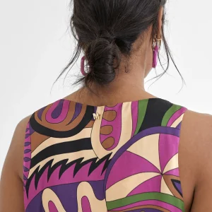 Lola Casademunt Camisetas Y Tops<Top estampado multicolor LILA-NEGRO