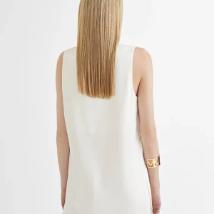 Lola Casademunt Camisetas Y Tops | Camisas Y Blusas<Top largo con aberturas CRUDO