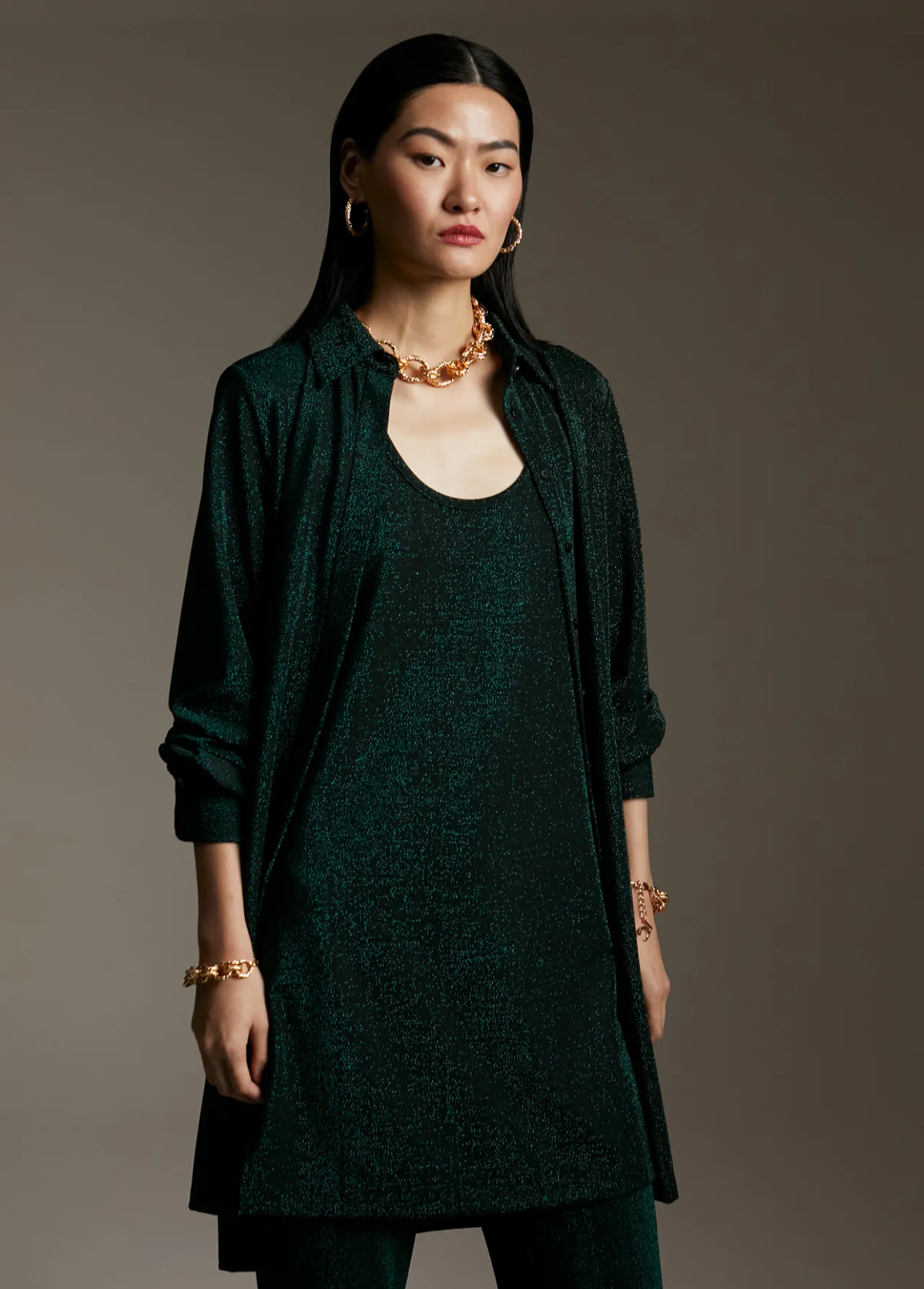 top_largo_lrex_4.webp Lola Casademunt Camisetas Y Tops<Top largo lúrex BOTELLA