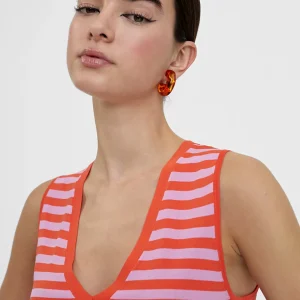 Lola Casademunt Camisetas Y Tops | Punto<Top punto bicolor AZUL-BLANCO