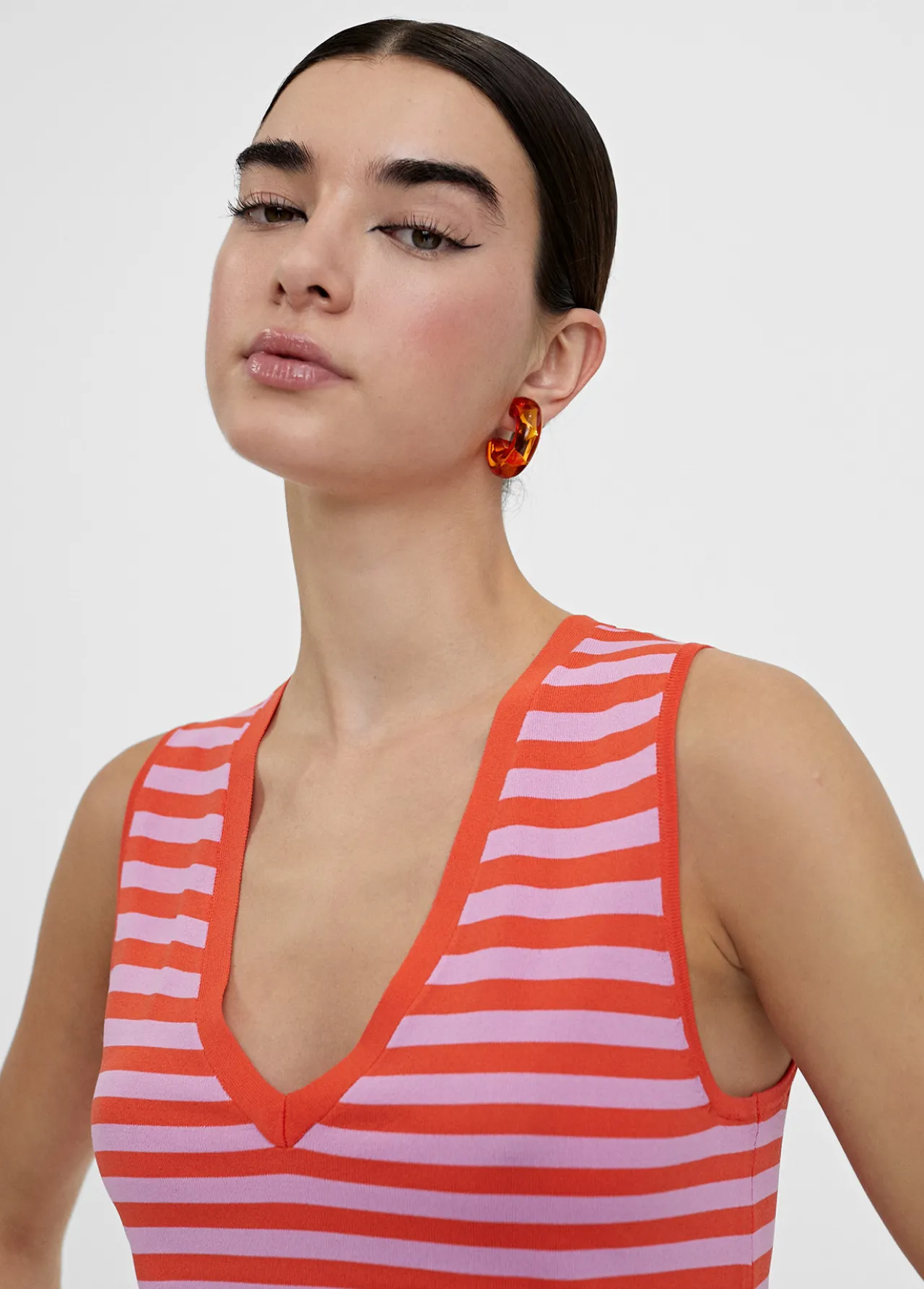 top_punto_bicolor_0-1.webp Lola Casademunt Camisetas Y Tops | Punto<Top punto bicolor AZUL-BLANCO