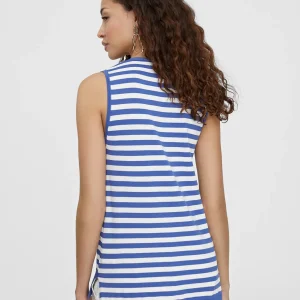 Lola Casademunt Camisetas Y Tops | Punto<Top punto bicolor AZUL-BLANCO