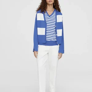 Lola Casademunt Camisetas Y Tops | Punto<Top punto bicolor AZUL-BLANCO