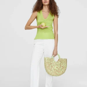 Lola Casademunt Camisetas Y Tops | Punto<Top punto color liso NARANJA